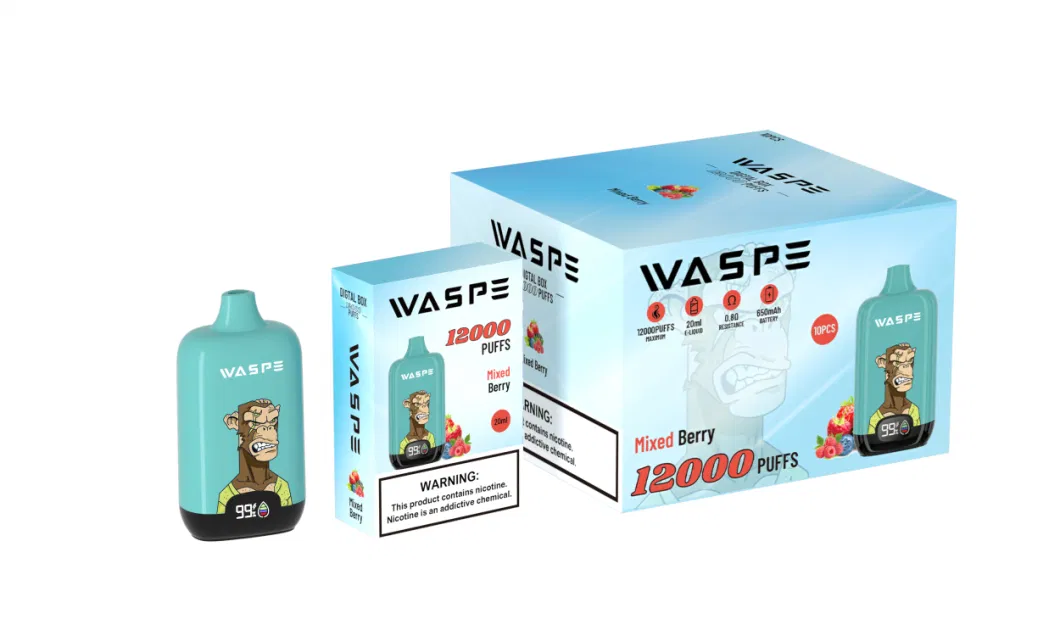 Shenzhen Factory Price 12000 Puffs Waspe Disposable Electronic Cigarette Distributor Smoke Vape