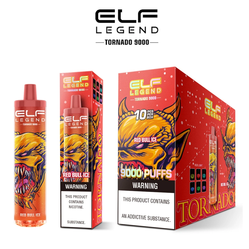 Wholesale I Disposable Vape Elf Legend Bar 9000 600 4000 5000 8000 10000 12000 15000 Puffs 0%/2%/5% Nicotine Lux E-Cig