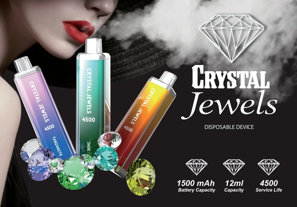 The UK Best Selling Disposable Vape Crystal Jewels 4500puffs 21 Flavors Pen Pod