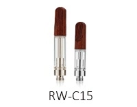 RW C14 Flat Pressed Mouthpiece SS316 Central Stand Ceramic Coil Candle Filter Disposable DAB Pen Cartridge 1ml 1 Gram Capacity Vaporizer Carts