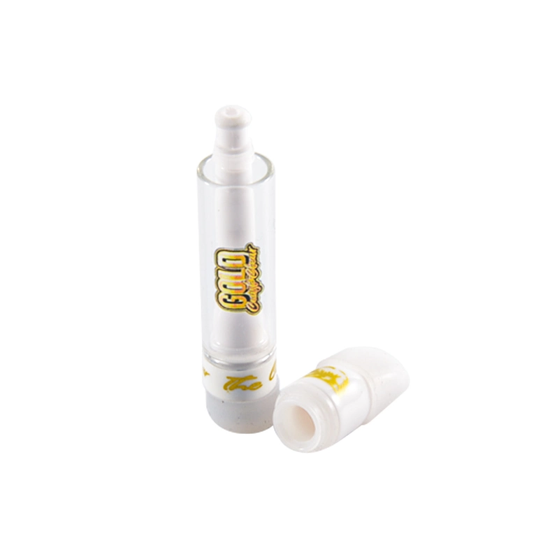 Gold Coast Clear 0.8ml Full Ceramic Coil Vape Carts DAB Rigs 20 Strains 510 Thread Empty