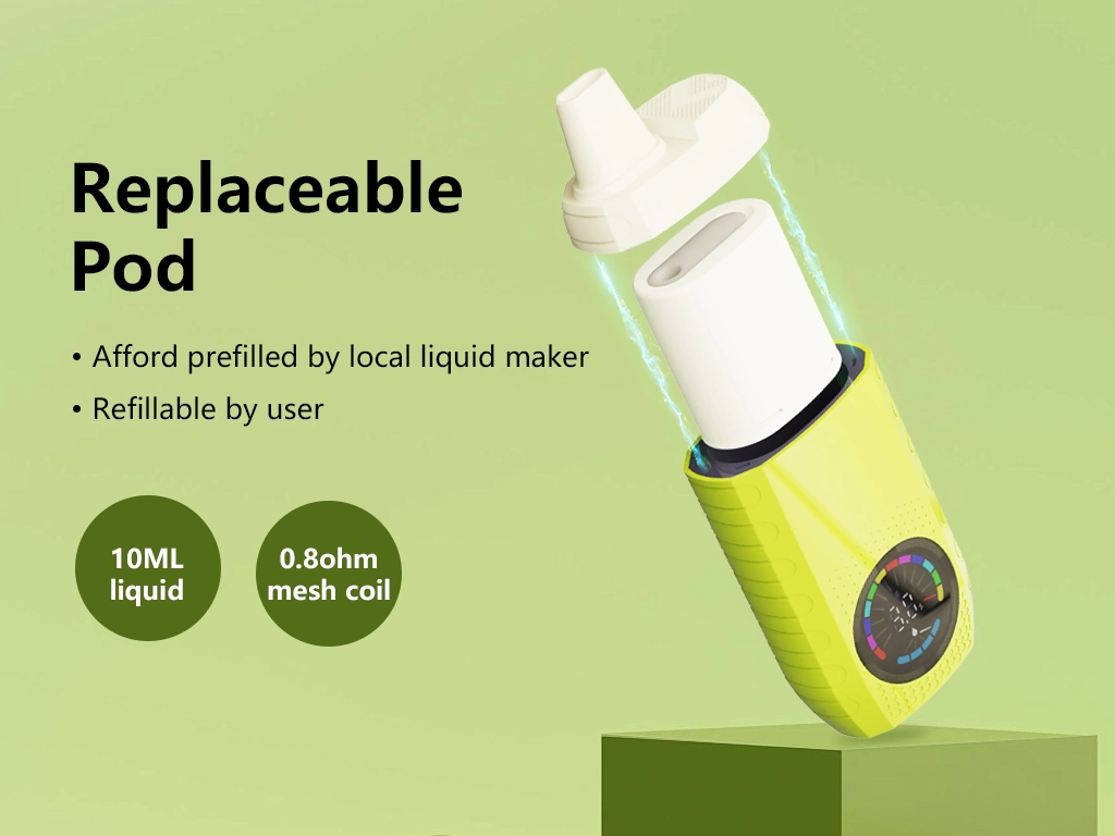 Hot Selling E Vape Haka Retro Empty Disposable Pod with 10ml Replaceable Cartridge Wholesale I Vape