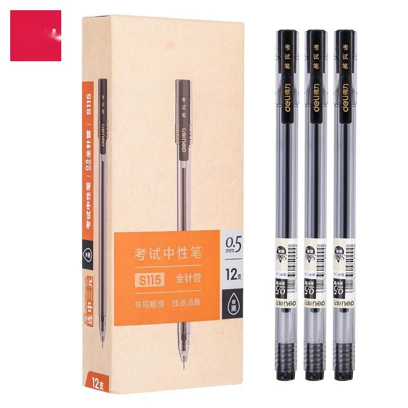 Black 0.5mm Neutral Pen Student Transparent Bar Test Carbon Gel Pen