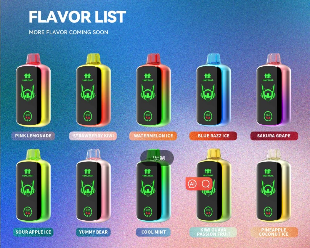 2024 New Disposable Electronic Cigarette Dooby 18000 Puffs Vape Bar Nicotine 5% Disposable E Cigarettes Mini Electric Cigarette Vape Cig with Big Display