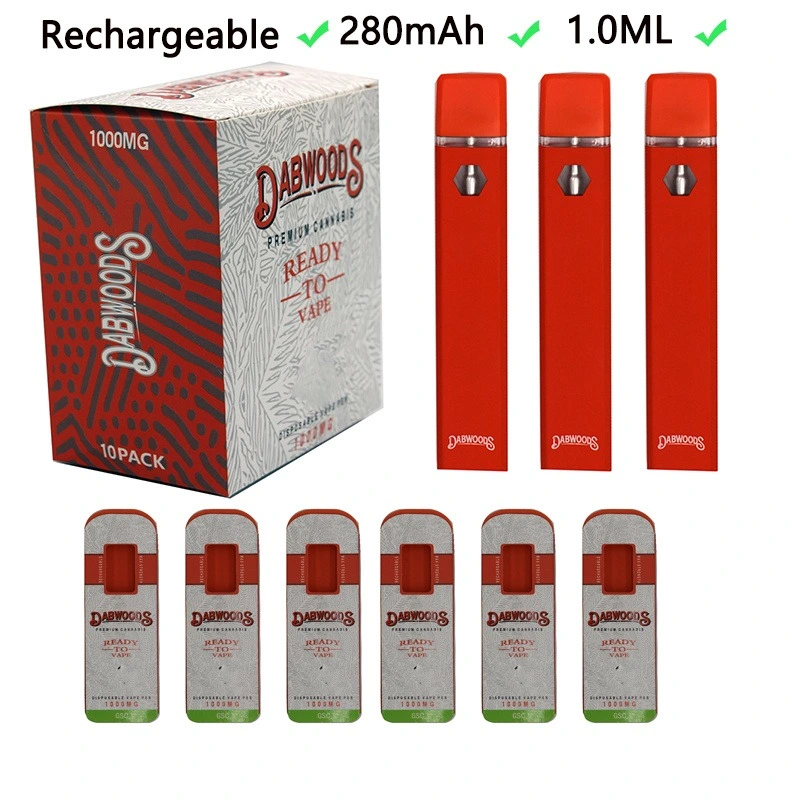 Vecig Wholesale Dabwood DAB 1ml 0.8ml Empty Pod Vape Disposable E-Cigarette Vapes Pen Ceramic Coil Thick Oil