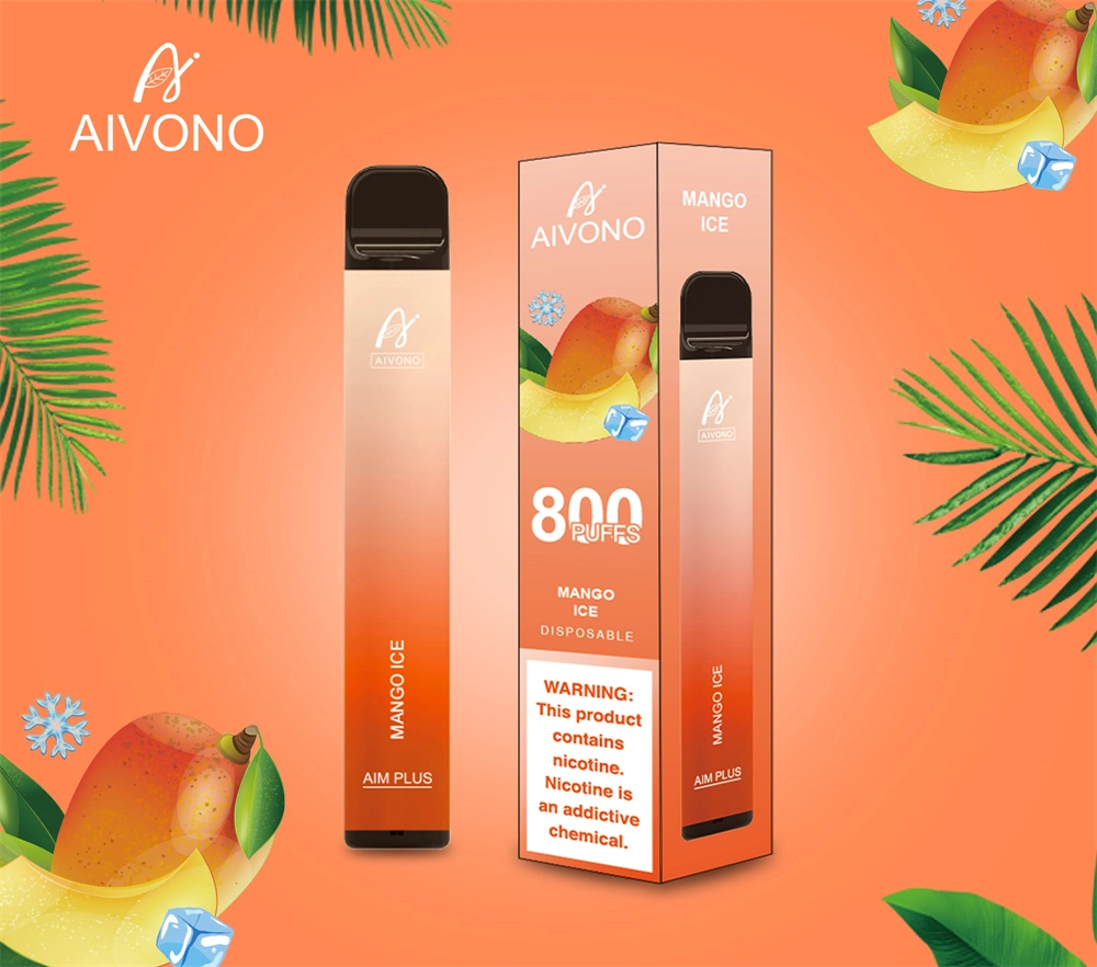 Aivono Disposable Vape 800 Puff XXL Vaper Pod with Variety of Fruit Flavors E Cigarette for Europe Vapor 2% for Vapeuk Germany Europe Ecigs