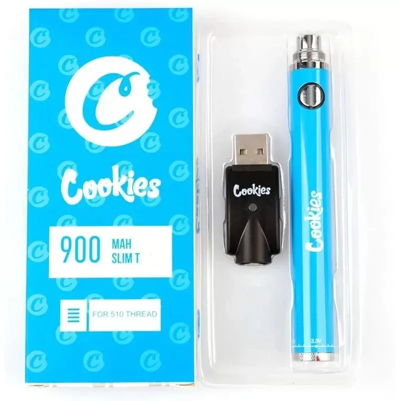 Cookies Vape Battery Preheating Bottom VV Battery for Wax Oil Th205 Cartridge 350mAh 900mAh Variable Voltage 510 Battery Good Supply