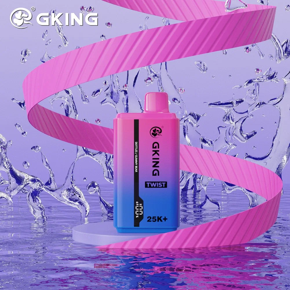 Gking Factory 2 in 1 Dual Flavors Disposable Vape 25000 Puffs LED Vape Pen Rechargeable Electronic Cigarette Wholesale Cheap Vape Pen 28ml Pods Vape Kit