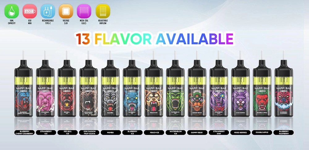 10000 Puffs Adjustable Airflow Disposable Vape 20mg 50mg E Cigarette