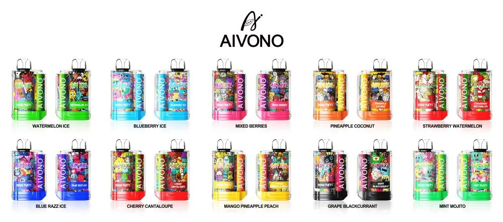 OEM Aivono Aim XXL 9000 Puffs ODM Crystal Bar Disposable Lost Juice Mary E Liquid Type-C Rechargeable Wholesale I Vape Pen E Hookah Charger