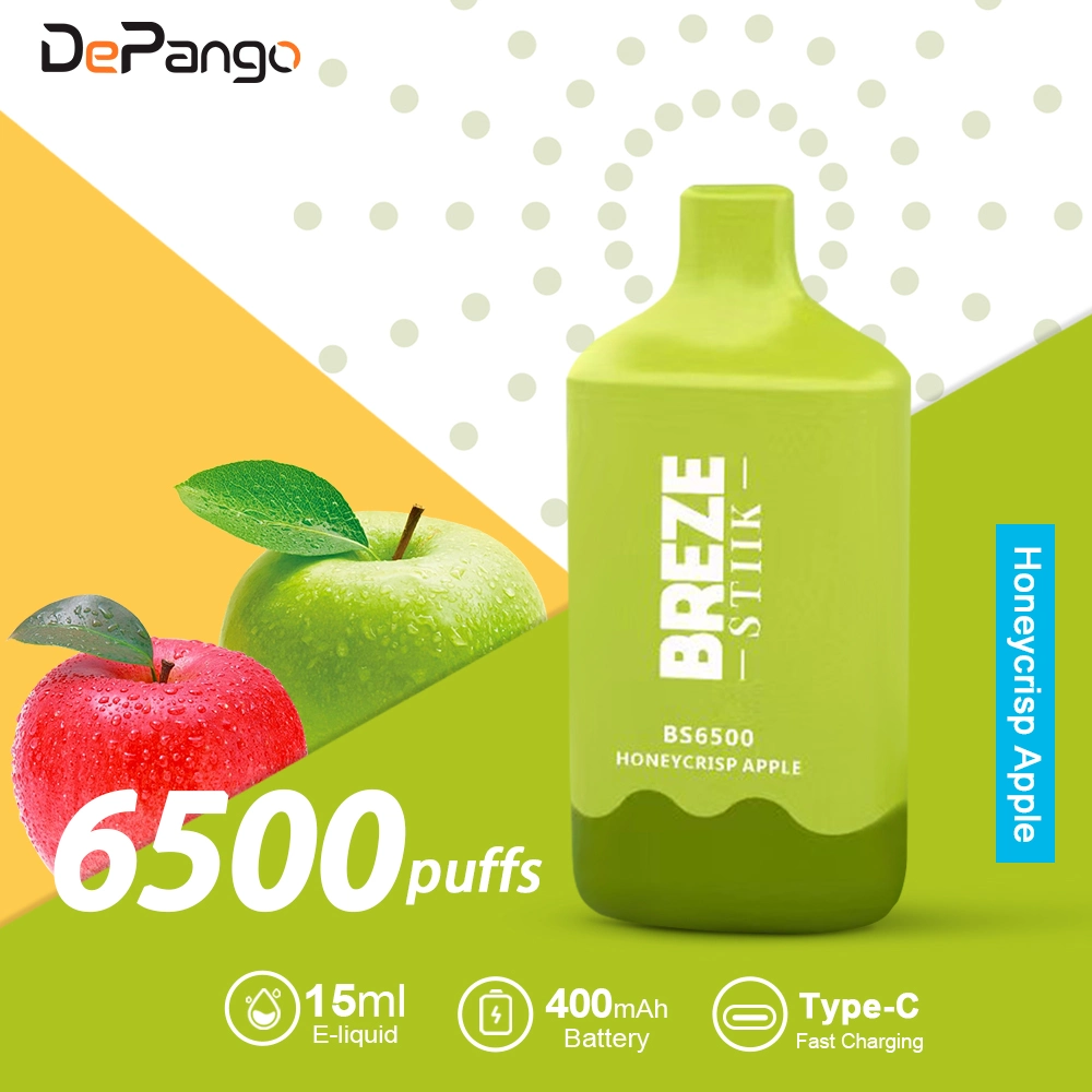 Breze Stiik Rechargeable Disposable Vape Yocup 8000 Puffs 400mAh 17ml E Liquid E-Cigarette Rechargeabl