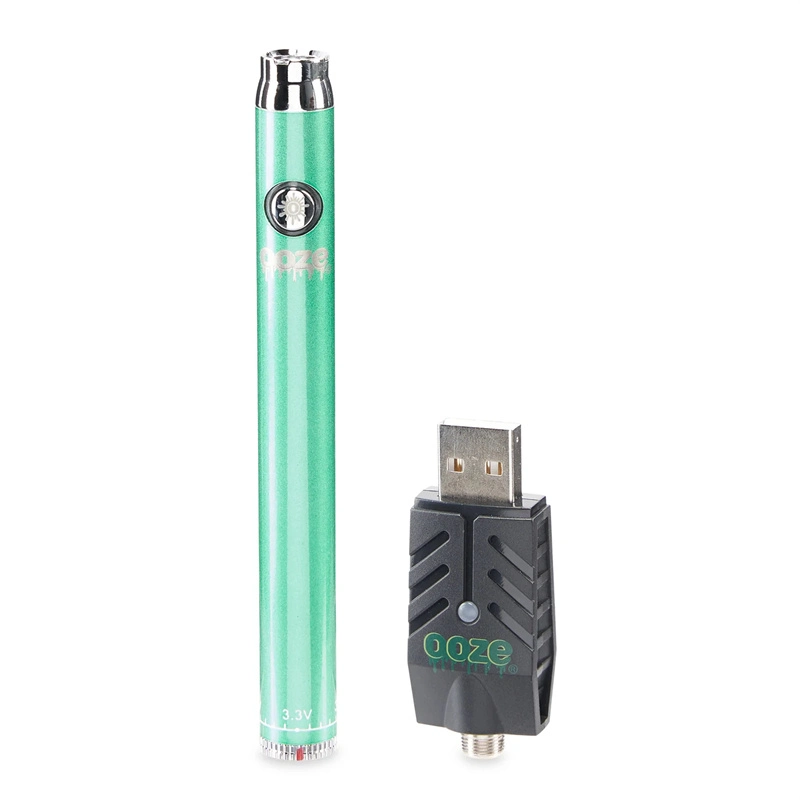 Ooze Twist Slim Pen - 320mAh Flex Temp Preheat Battery Adjustable Voltage with USB Smart Charger 510 Thread