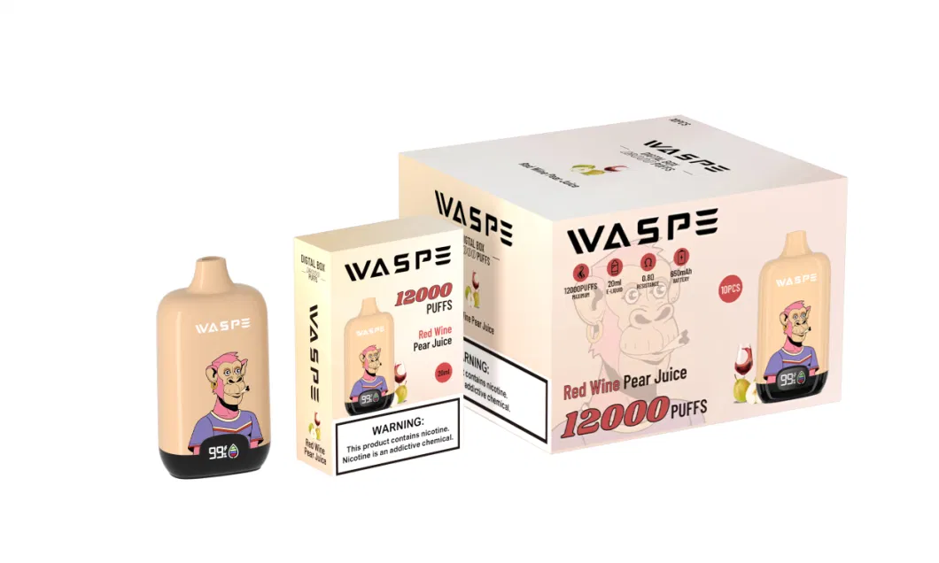 Shenzhen Factory Price 12000 Puffs Waspe Disposable Electronic Cigarette Distributor Smoke Vape