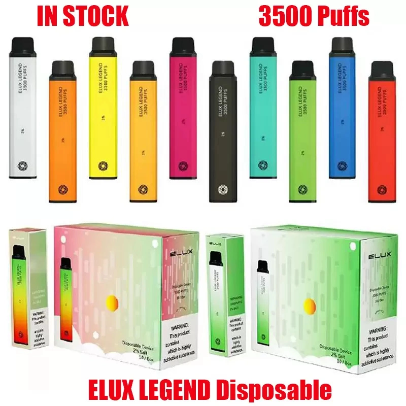 Elux Legend Disposable Pod E-Cigarette Device Kit 3500 Puffs Prefilled Cartridge Vape Pen Vs Elfbar 1500 600