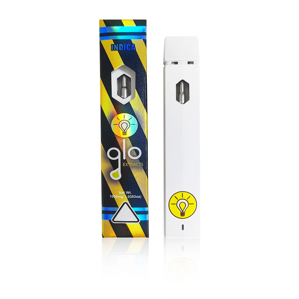 Wholesale Empty Glo Extracts 1st Gen Diposable Vape Pen Pod DAB Wax 1000mg 1ml 1.0ml 1 Gram Ceramic Coil Empty Rechargeable Pen