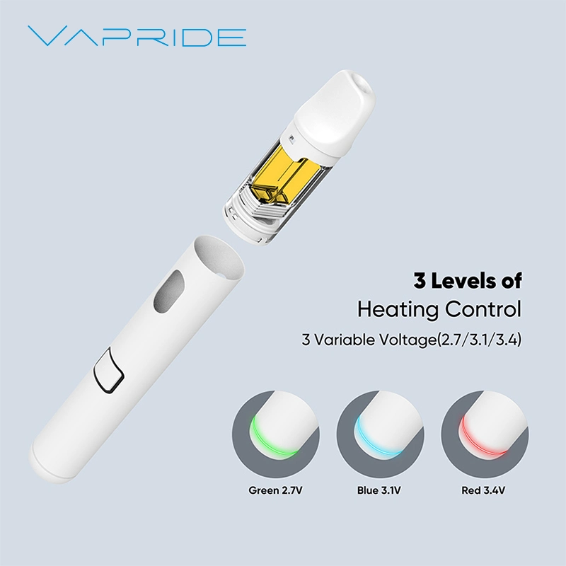 USA Ca Wholesale Empty Vape Variable Voltage 1g Cartridge Dual Airflow Anti Clog Pod System Postless Disposable Thick Oil Vapes Hardware for Live Resin Rosin