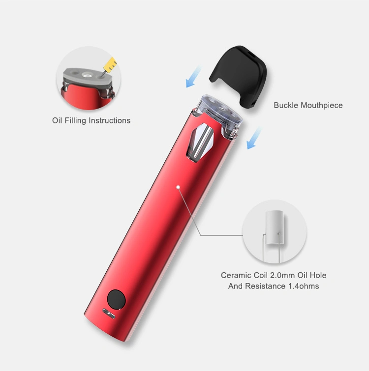 2024 Best Seller 2.0ml Disposable Vape Pen for Concentrate Oils Extracts Live Rosin Packwoods Runty Disposable Vape Device