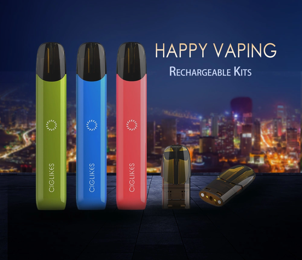 Excellent Happy Vaping Nano Ceramic Coil Pod System Rechargeable Tpd Compliance E Cigarette Elux Legend Stars Bar Crave Max Pastel Cartel