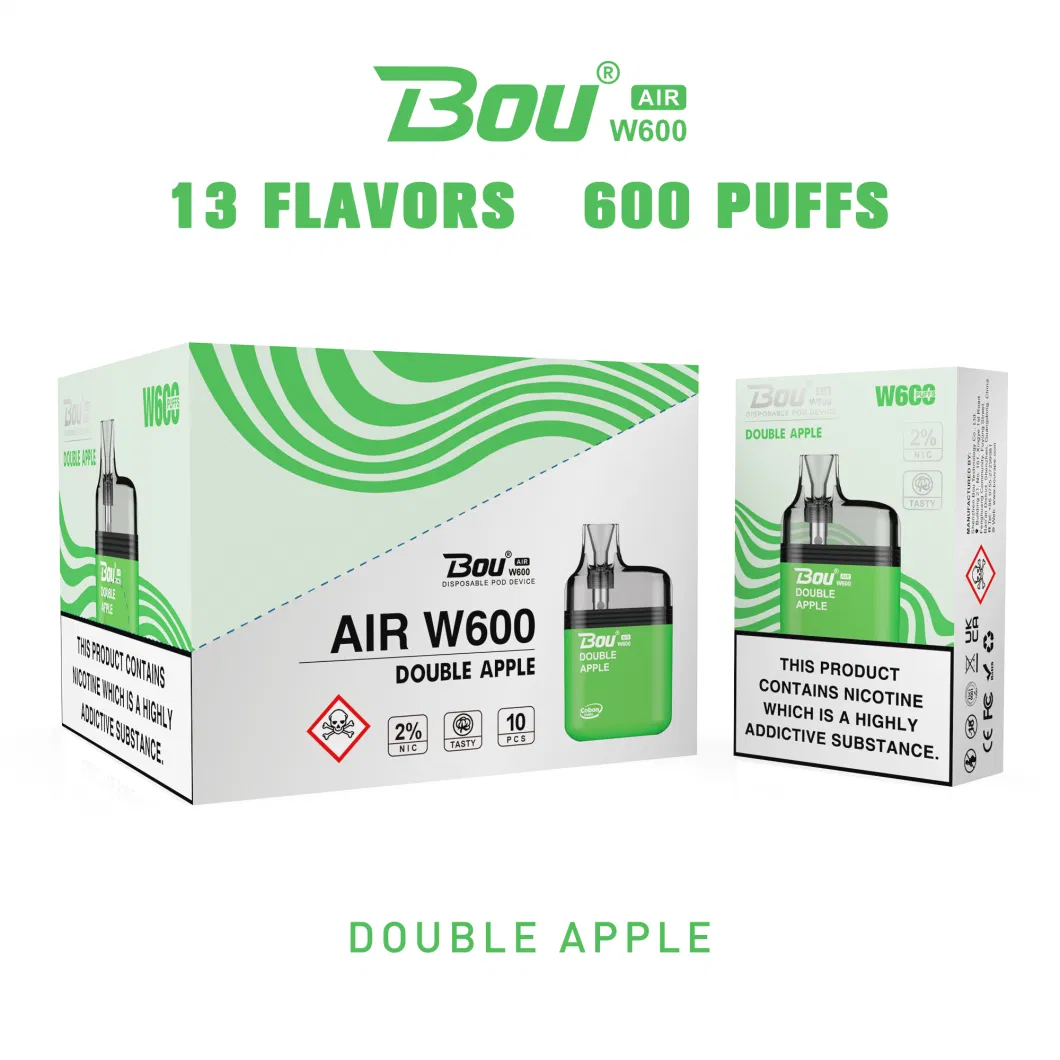 Bou Air 600 Puffs Empty Vape Shopping Puff Cartridge Atomizer