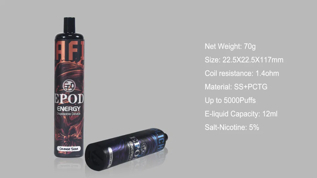 Wholesale 12 Flavors E-Cig 850mAh Battery Epod Vaporizer 12ml Liquid Capacity Epod Energy Disposable Vape Pen