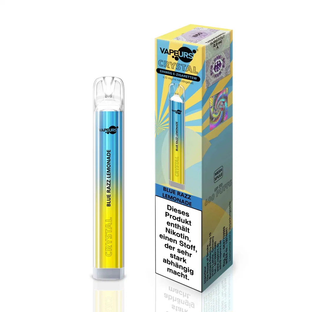 Vapeurs Ske Crystal Vape Bar 600 Puffs Disposable Vape Kit