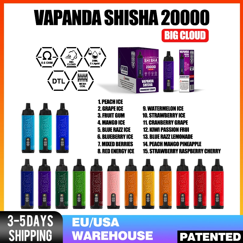 EU Warehouse Wholesale I Vape Wake Savage Puff Bar Shisha E Cigarette 16K 20K Puffs Disposable Vape Vaporizer