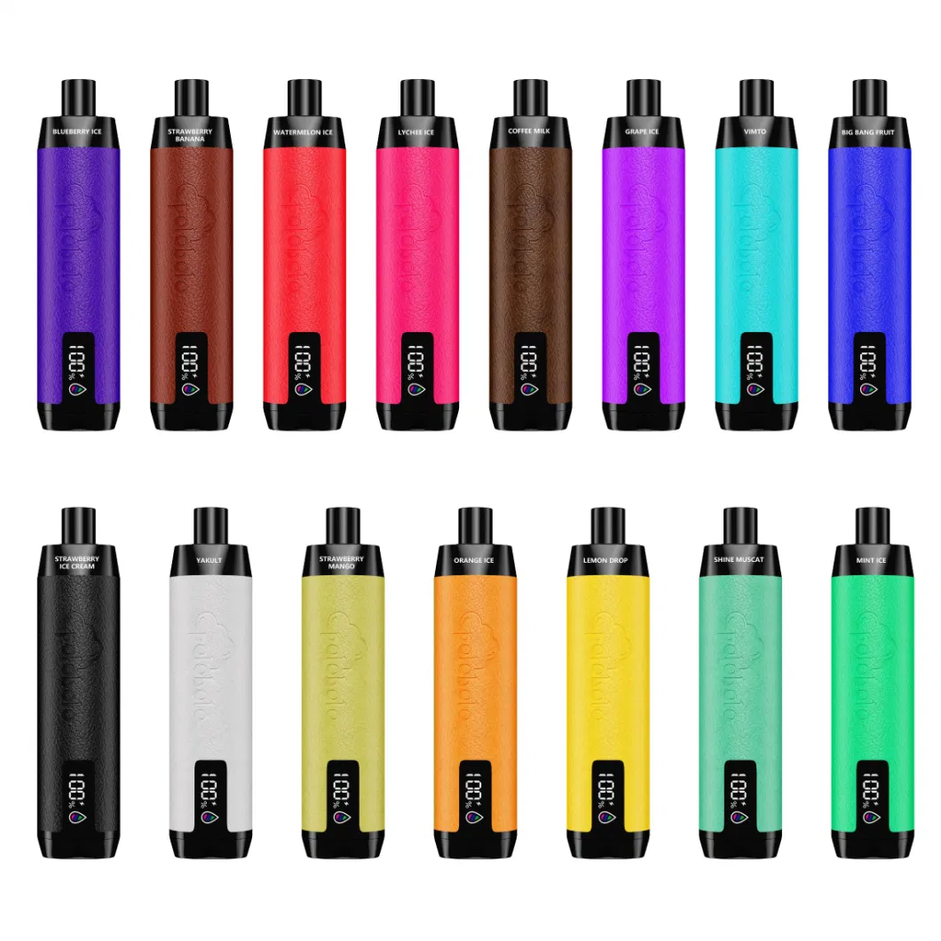 Colorful Leather Huge Puffs Vape 15000puffs 20ml Capacity Display Screen