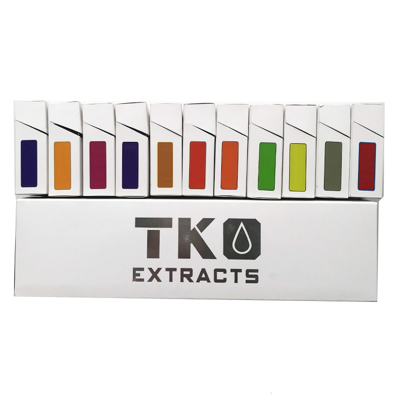 Tko Extracts Vape Cartridges Packaging 0.8ml 1ml Ceramic Coil Atomizers Empty Vapes Cartridge DAB Wax Vaporizer Carts 510 Thread