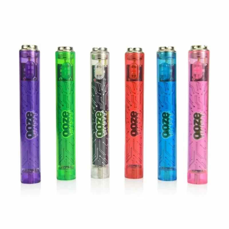 Ooze Slim Clear Series Transparent 400mAh Flex Temp Battery Preheat Adjustable Voltage 510 Thread