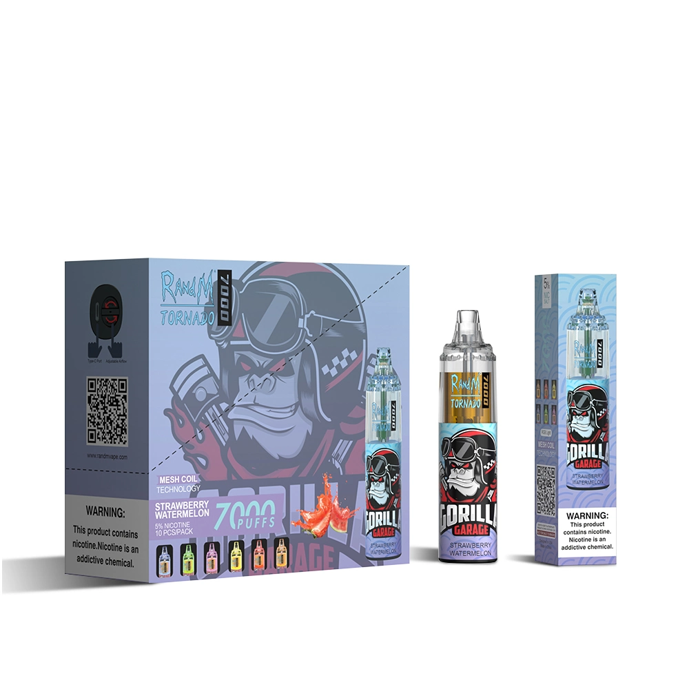 UK No. 1 Best Seller Fumot Tornado 7000 Puffs Disposable Vape Monkey King RGB Vapes Pen