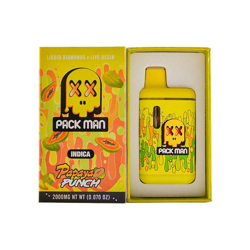 Packman Gen 3 LED Screen Disposable Vape Pens 2g Empty Device Pods 2000mg 2 Gram 2ml 10 Flavors