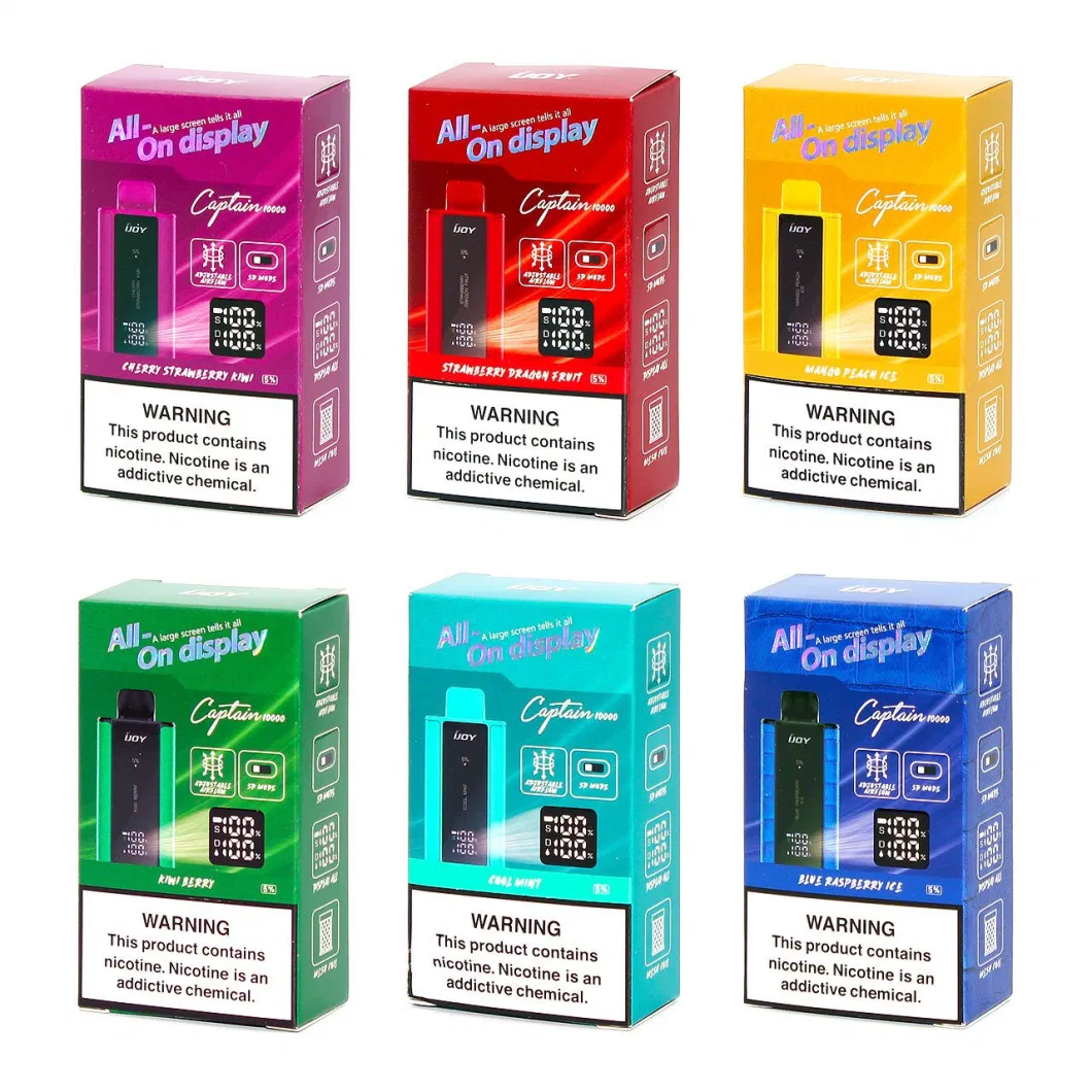 Wholesale Price Captain 10000 Ijoy IC8000 6000 Waka 8000 Vape Shop Near Me Disposable