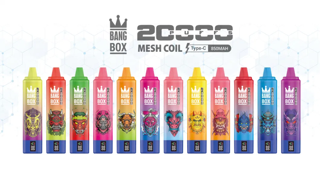 Fashion Style Vape Best Selling Bang Box 20000 Puff Variety Fruity Flavors Large Capacity 26 Ml Vape