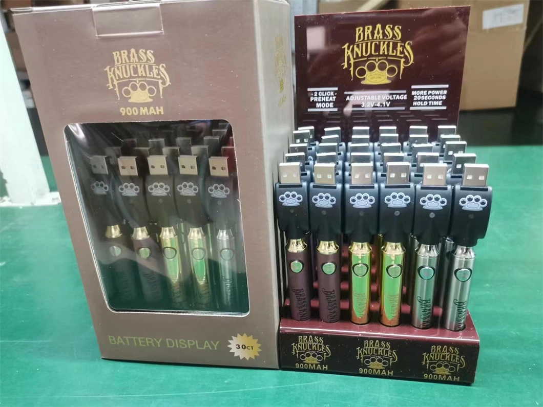 Wholesale 510 Thread Cookies Twist Backwoods Brass Kunckle 650mAh Display Dabwoods Mad Labs Packman Runtz Packwoods Muha Med Vape Pen Cart Box Cartridge Battery