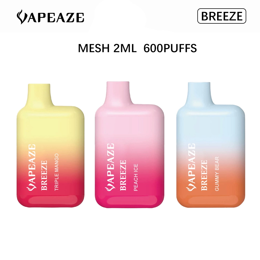 Vapeaze Breeze Portable Vapes 600puffs 2023 Newest Design Lost M Ary Disposable Electroinc Cigarettes