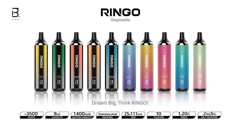 Bmor Ringo Disposable Pod Device Kit 1400mAh Battery Vape Stick 3500 Puffs Pre-Filled 9ml Vape Pen