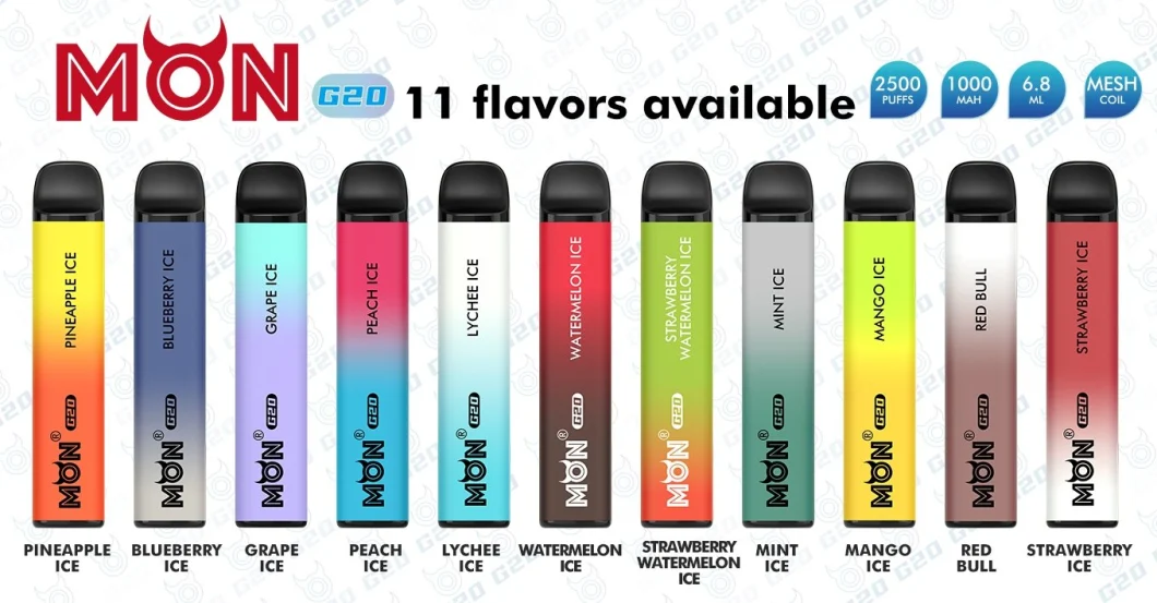 Wholesale Hot Selling Mesh Coil Vape Pen Disposable Vape 2500 Puffs Disposable E-Cigarette Esco Bars