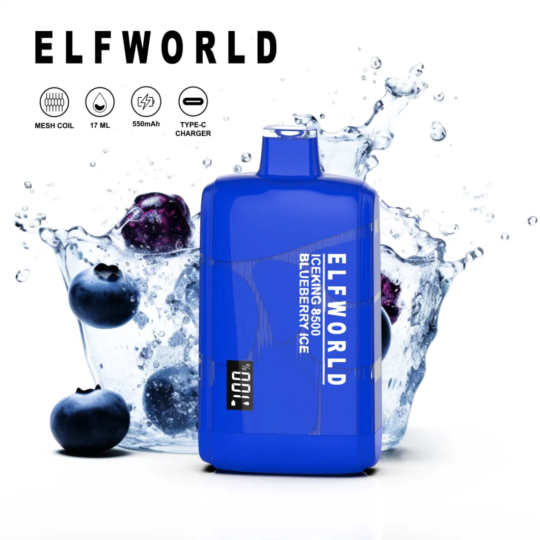 Wholesale Elfworld Ice King 8500 Prefilled Wholesale I Vape Get Oil Flavor Lost Pod Mary E Cigarette Elf World Vaporizer Electronic Cigarette Price Puff Pluse