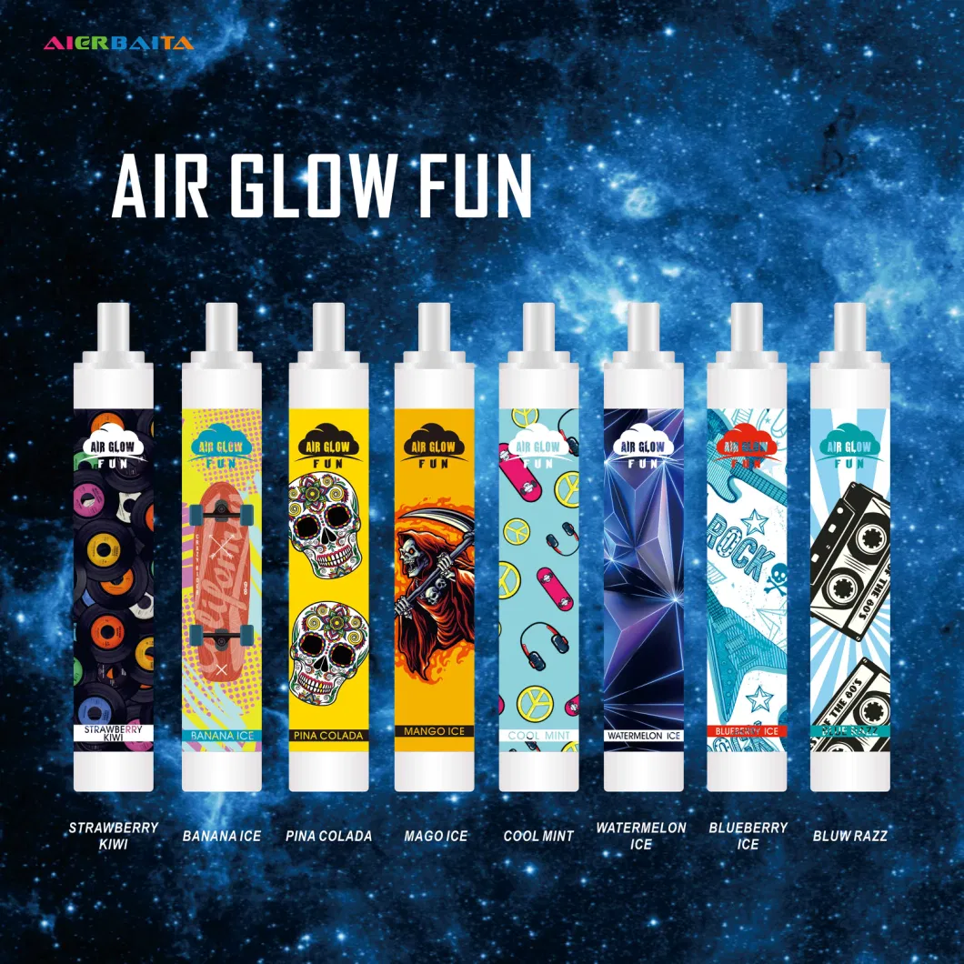 Wholesale Air Glow Fun 300puffs Running Light 650 mAh Shenzhen E Cigarette Elfbar Disposable Vape Pen