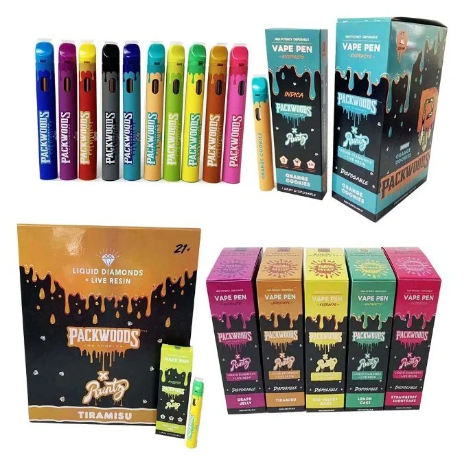 Packwoods X Runtz Packwood Disposable Vape Pens 1ml Pod 380mAh Rechargeable Battery Empty Vapes Pen