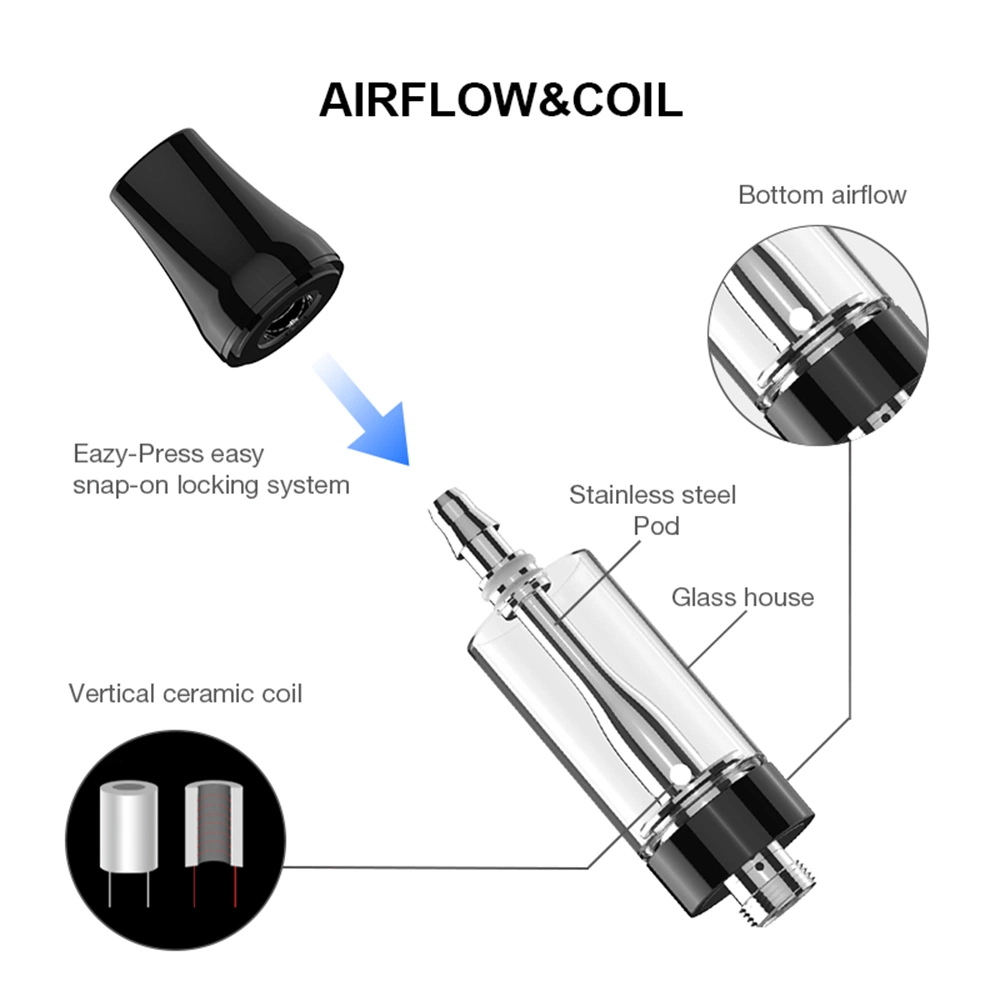 Customized Empty 2 Gram Grams Ml 2g 2.0 Ml 2ml 2.0ml 2000mg Ceramic Coil Disposable Vape Pen Empty Thick Oil DAB 510 T Cart