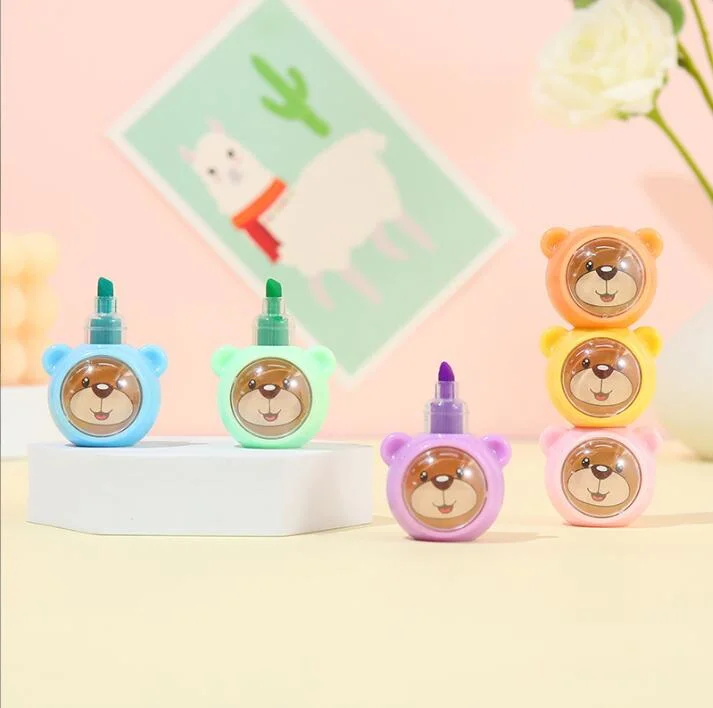 Office School Promotional Colorful Mini Cute Stationery Set Fruity Scented Highlighter Pen