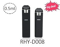 Rhy D012 Latest Ceramic Core Vaporizer 1ml Vape Pod Pen Wholesale Vape 1ml Empty Disposable Vape Ceramic Center Tube No Heavy Metals