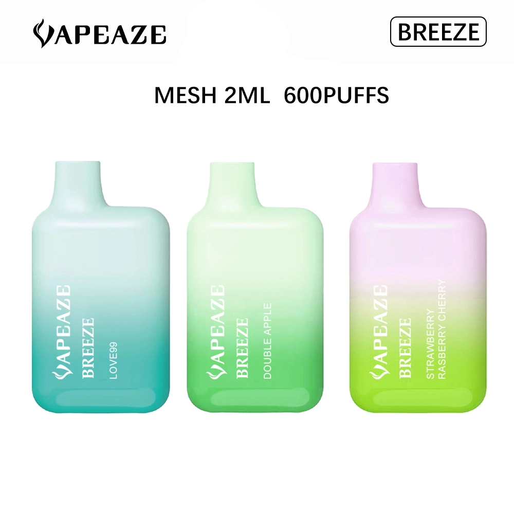 Vapeaze Breeze Portable Vapes 600puffs 2023 Newest Design Lost M Ary Disposable Electroinc Cigarettes