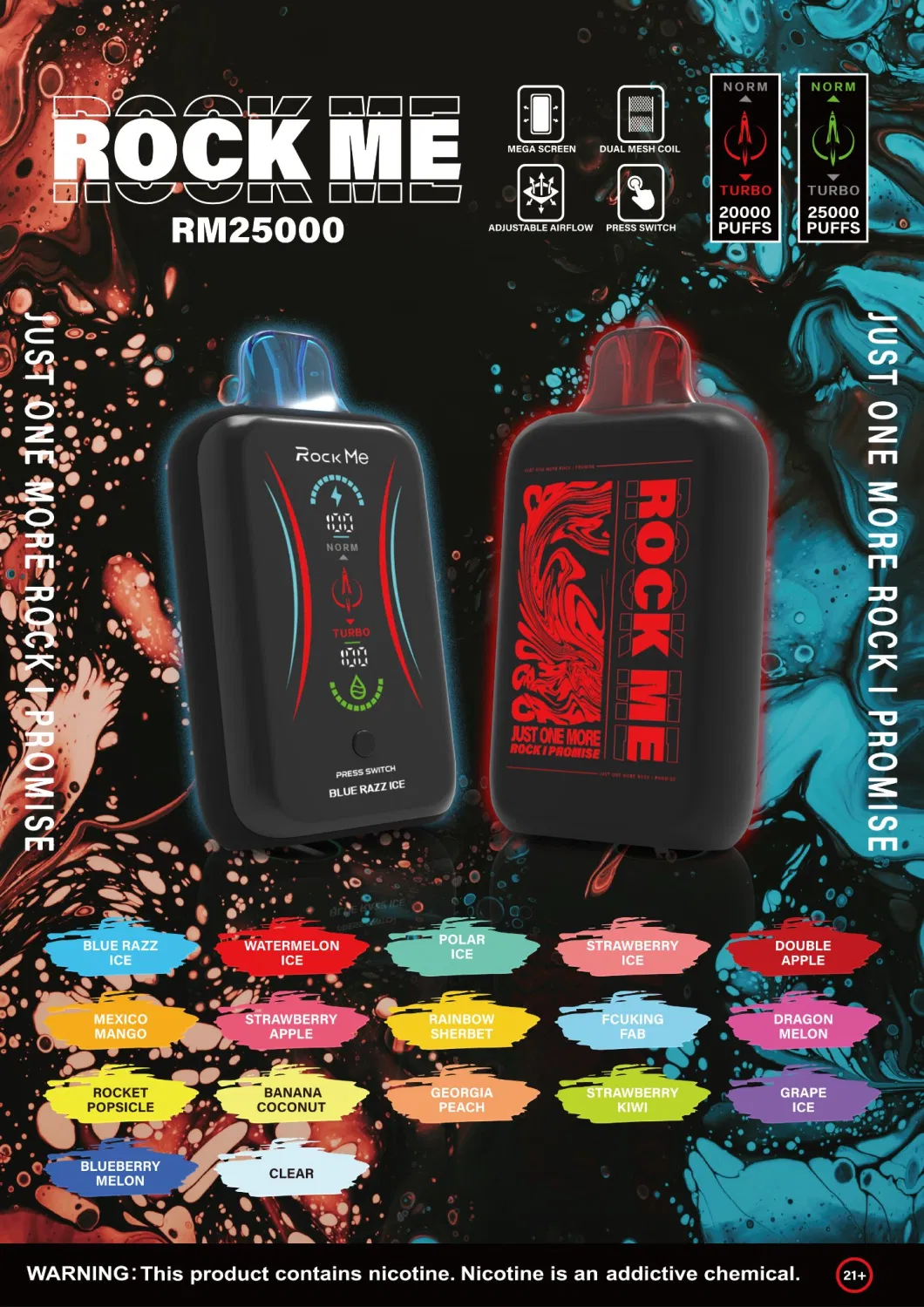 Luckee Rock Me 25000 Puff Zbood Best Nest Shisha Battery Nana 15K Vuse Go Camera Sigara Disposable Vape