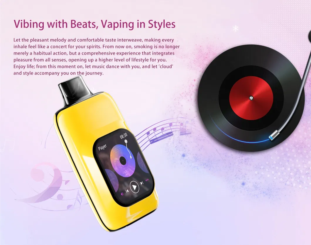 Bluetooth Call E-Cigarette 18000 Puff Digital Screen Display Dual Mesh Coil Rechargeable Disposable Vape