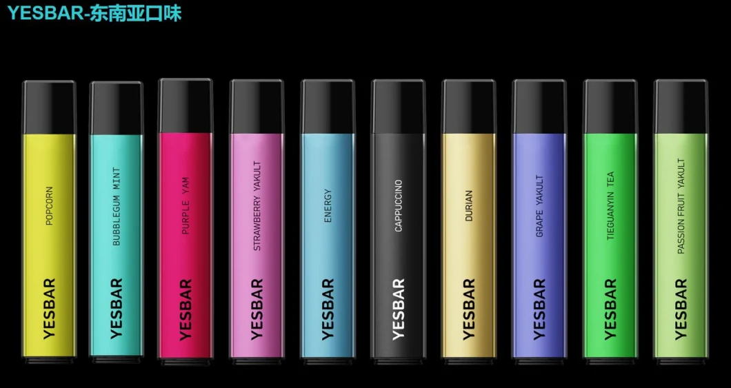 Yesbar Free Sample 600 3000 5000 6000 7000 9000 10000 12000 15000 Puffs E Cigarette Nicotine Free 20mg 50mg Disposable Vape