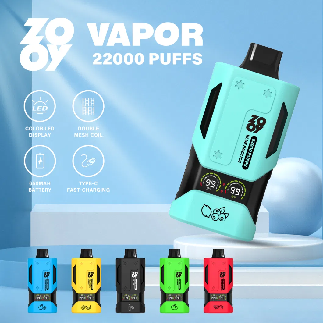 Wholesale I 15K 20K 25K Digital LCD LED Screen Display 10000 12000 15000 20000 22000 25000 Displsable Vape Puff Puffs Zooy Vapor 22000 Puffs