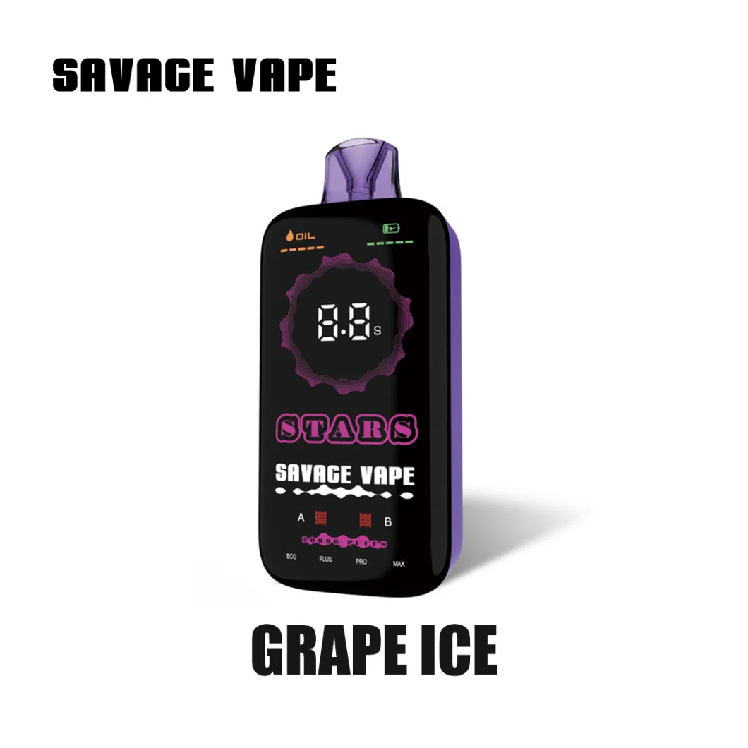 Savage Stars 20000 25000 Puffs 15000 30K Shisha Flavour Hookah Adalya E-Cigarette Germany EU Warehouse Full Screen Display Disposeable Vape