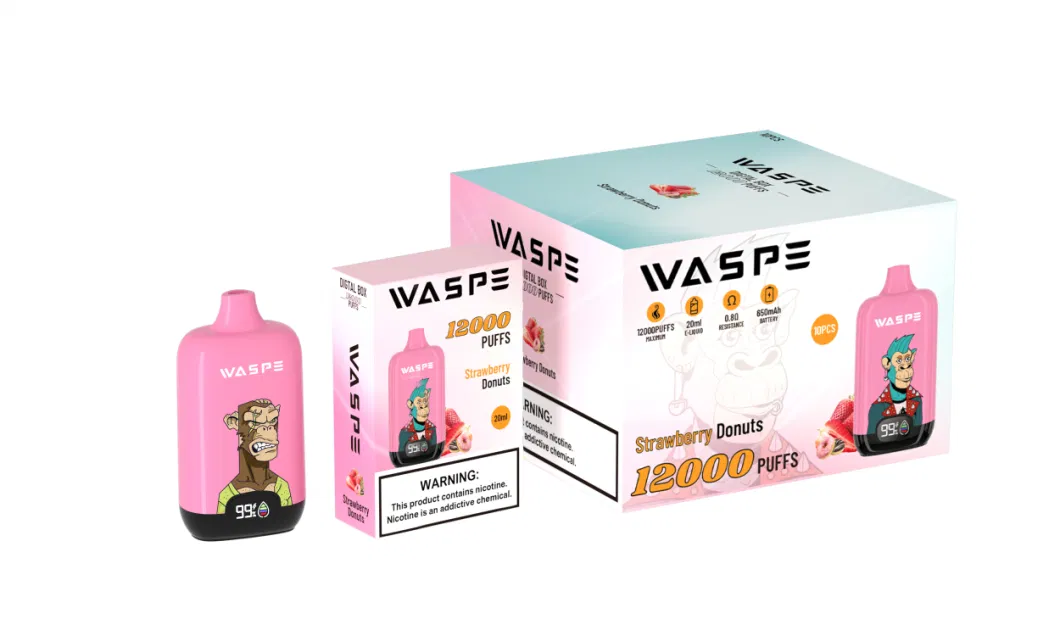 Shenzhen Factory Price 12000 Puffs Waspe Disposable Electronic Cigarette Distributor Smoke Vape